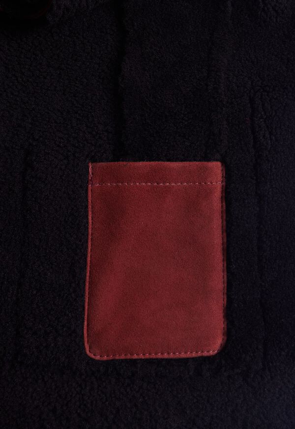 Paul Stuart Shearling Bomber Jacket, image 4