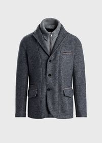 Paul Stuart Wool Jacket with Removable Knit Collar, thumbnail 1