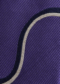 Paul Stuart Silk Deco Wave Tie, thumbnail 3