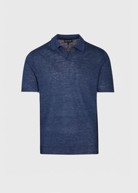 Paul Stuart Linen Open Collar Polo, thumbnail 1