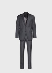 Paul Stuart Grey Sharkskin Wool Suit, thumbnail 1