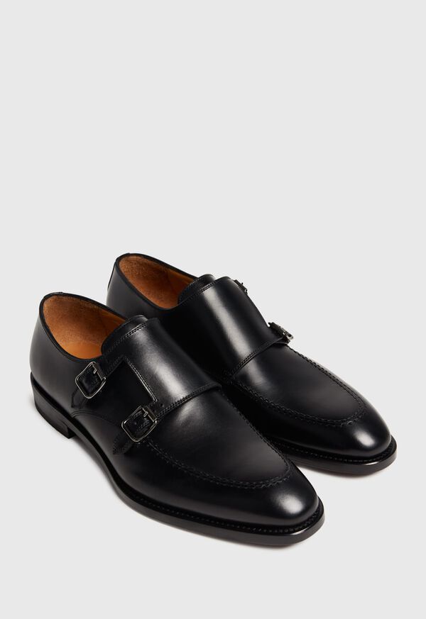 Paul Stuart Morgan Leather Double Monk Strap, image 5