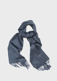 Paul Stuart Cashmere Solid Color Scarf with Embroidered Logo, thumbnail 41