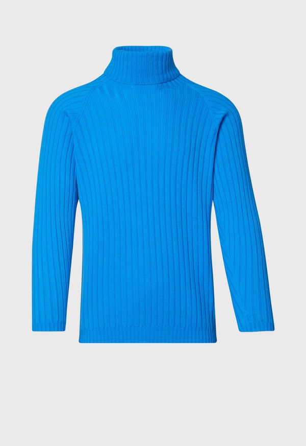 Paul Stuart Ribbed Cashmere Turtleneck Sweater, image 1