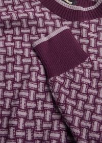 Paul Stuart Parquet Pattern Crewneck Sweater, thumbnail 2