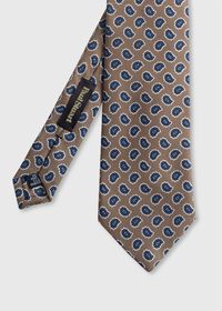 Paul Stuart Printed Silk Jacquard Small Pine Tie, thumbnail 1