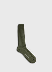 Paul Stuart Solid Color Ribbed Sock, thumbnail 1