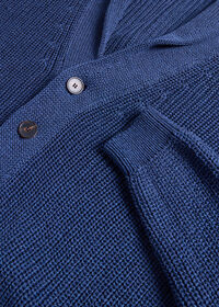 Paul Stuart Ribbed Shawl Collar Cardigan, thumbnail 2
