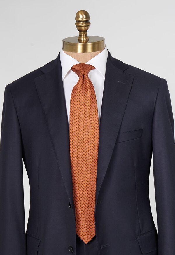 Paul Stuart Printed Silk Micro Diamond Tie, image 8