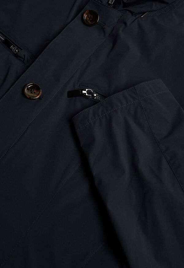 Paul Stuart Navy Nylon Blazer Jacket, image 2