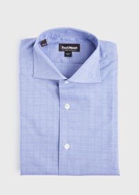 Paul Stuart Navy Glen Plaid Dress Shirt, thumbnail 1