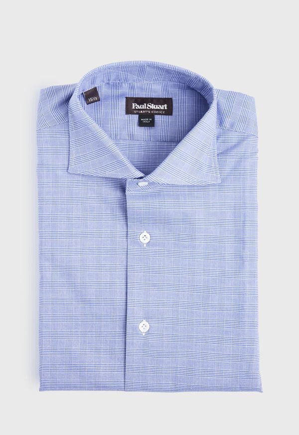 Paul Stuart Navy Glen Plaid Dress Shirt