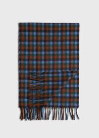 Paul Stuart Shepherd Check Scarf, thumbnail 1