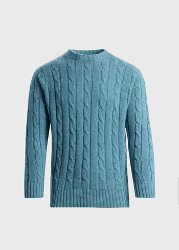 Paul Stuart Cashmere Cable Crewneck
