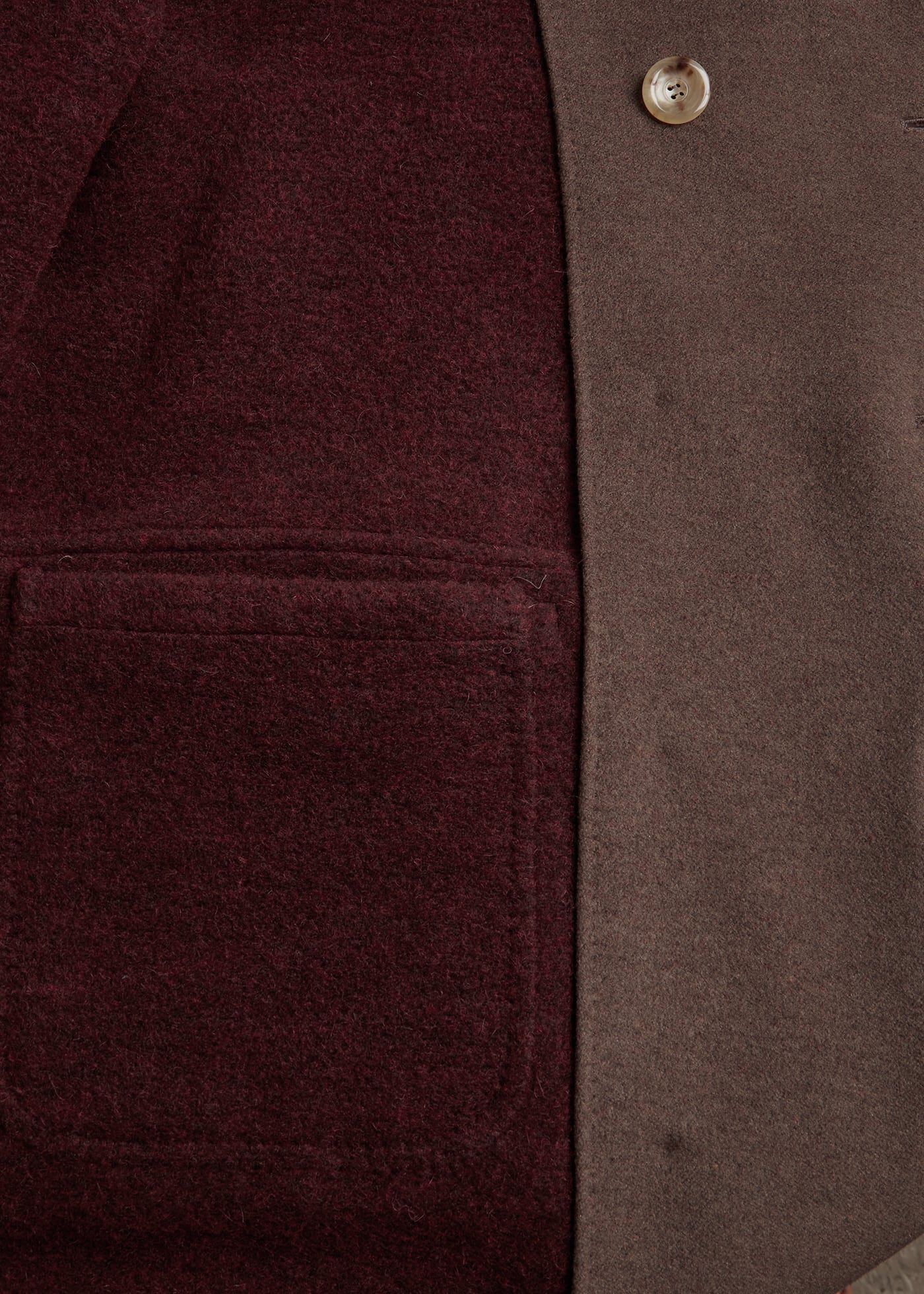 Kenneth Cole Men's Melton Walker with Pu Trim and Hooded Bib