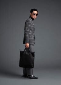 Paul Stuart Grey Plaid Wool Jacket, thumbnail 2