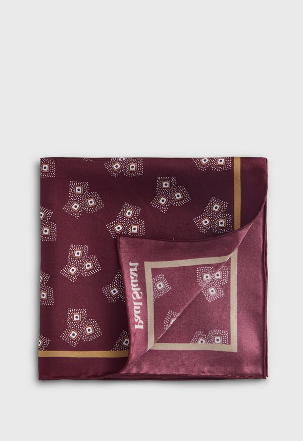 Paul Stuart Geometric Dot Pocket Square, image 1