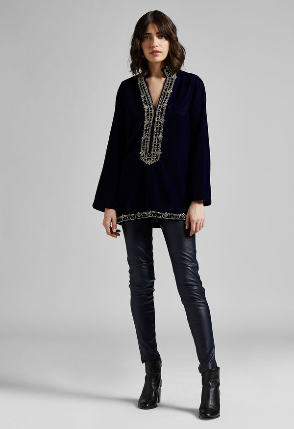 Paul Stuart Diamond Velvet Tunic, image 2