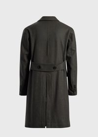 Paul Stuart Raised Wool Twill Double Breasted Coat, thumbnail 2