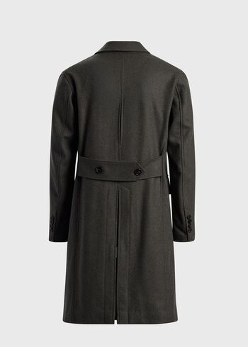 Paul Stuart Raised Wool Twill Double Breasted Coat