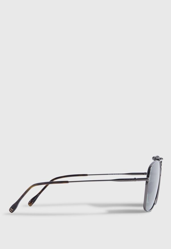 Paul Stuart TOD’S Shiny Dark Ruthenium Metal Sunglasses, image 3