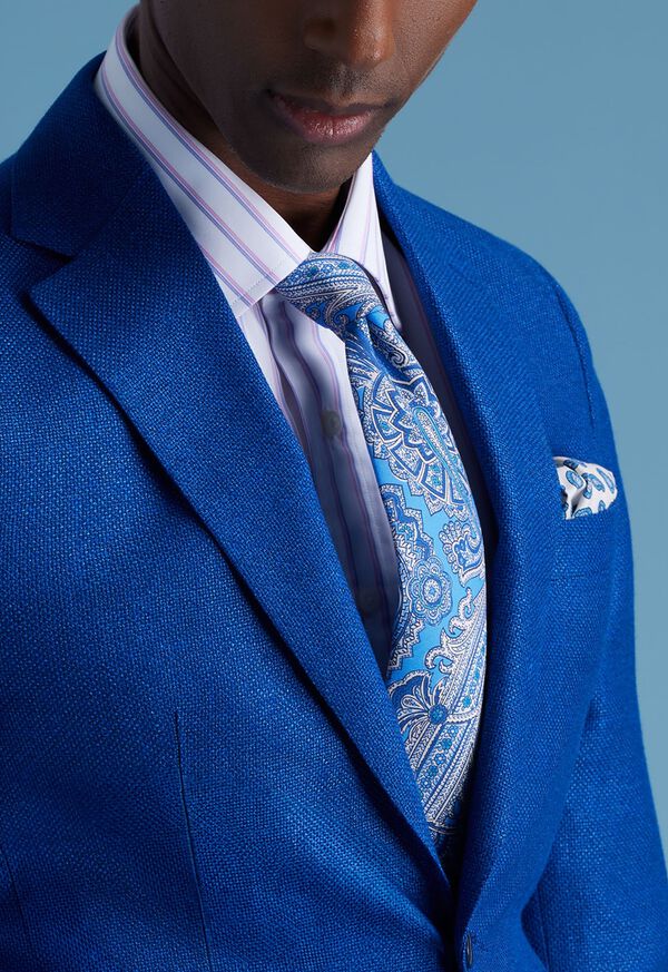 Paul Stuart Silk Twill Paisley Print Tie, image 2