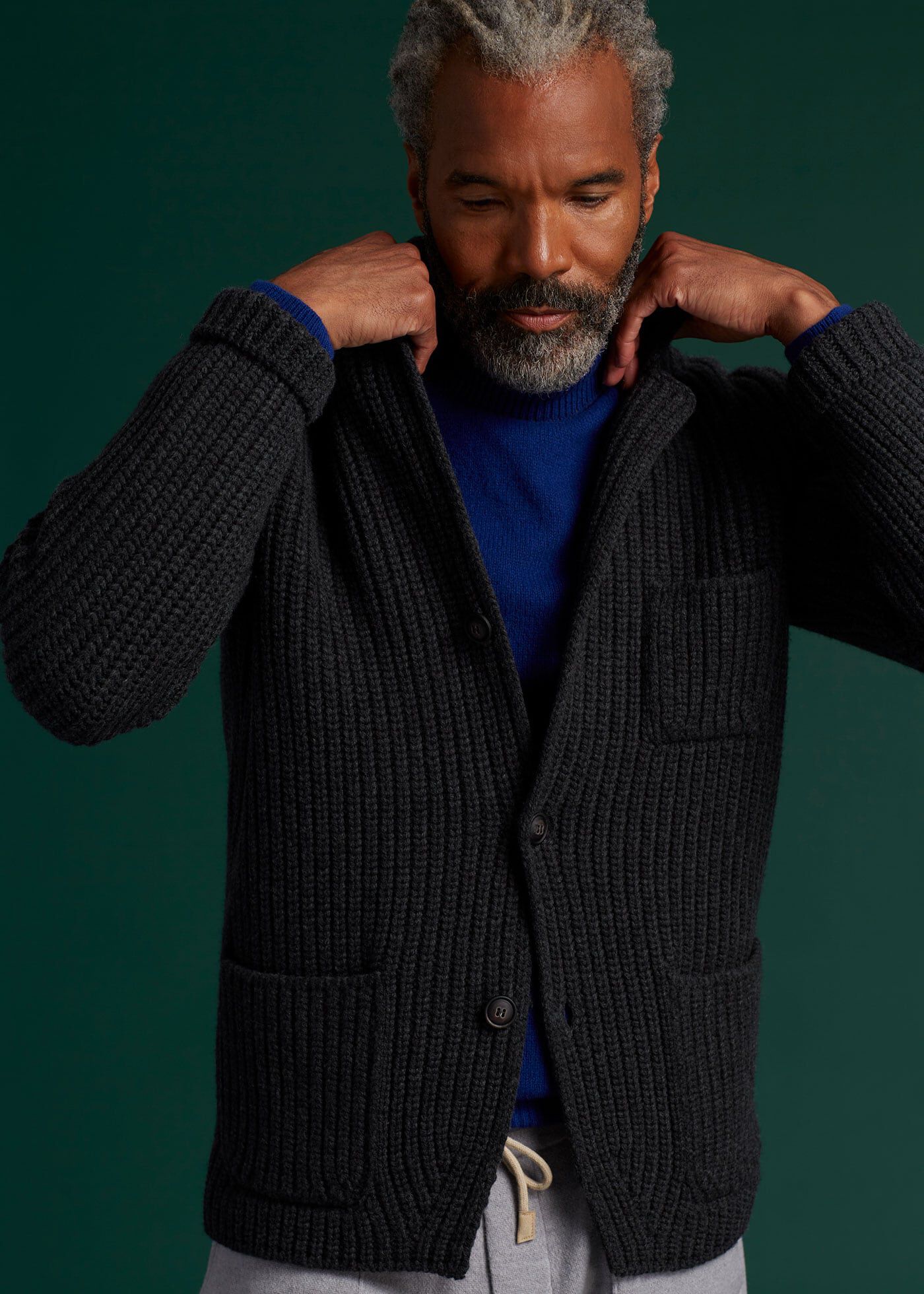Shetland wool turtleneck clearance sweater