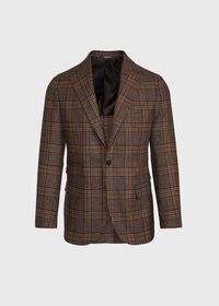 Paul Stuart Brown Plaid Sport Jacket, thumbnail 1