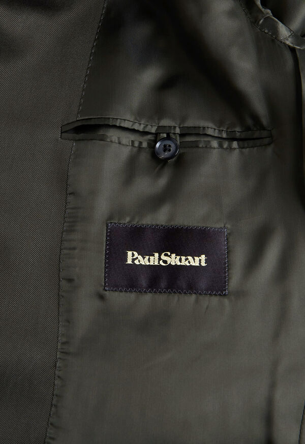 Paul Stuart Solid Green Silk Sport Jacket, image 3
