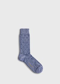 Paul Stuart Linen Mélange Dotted Sock, thumbnail 1