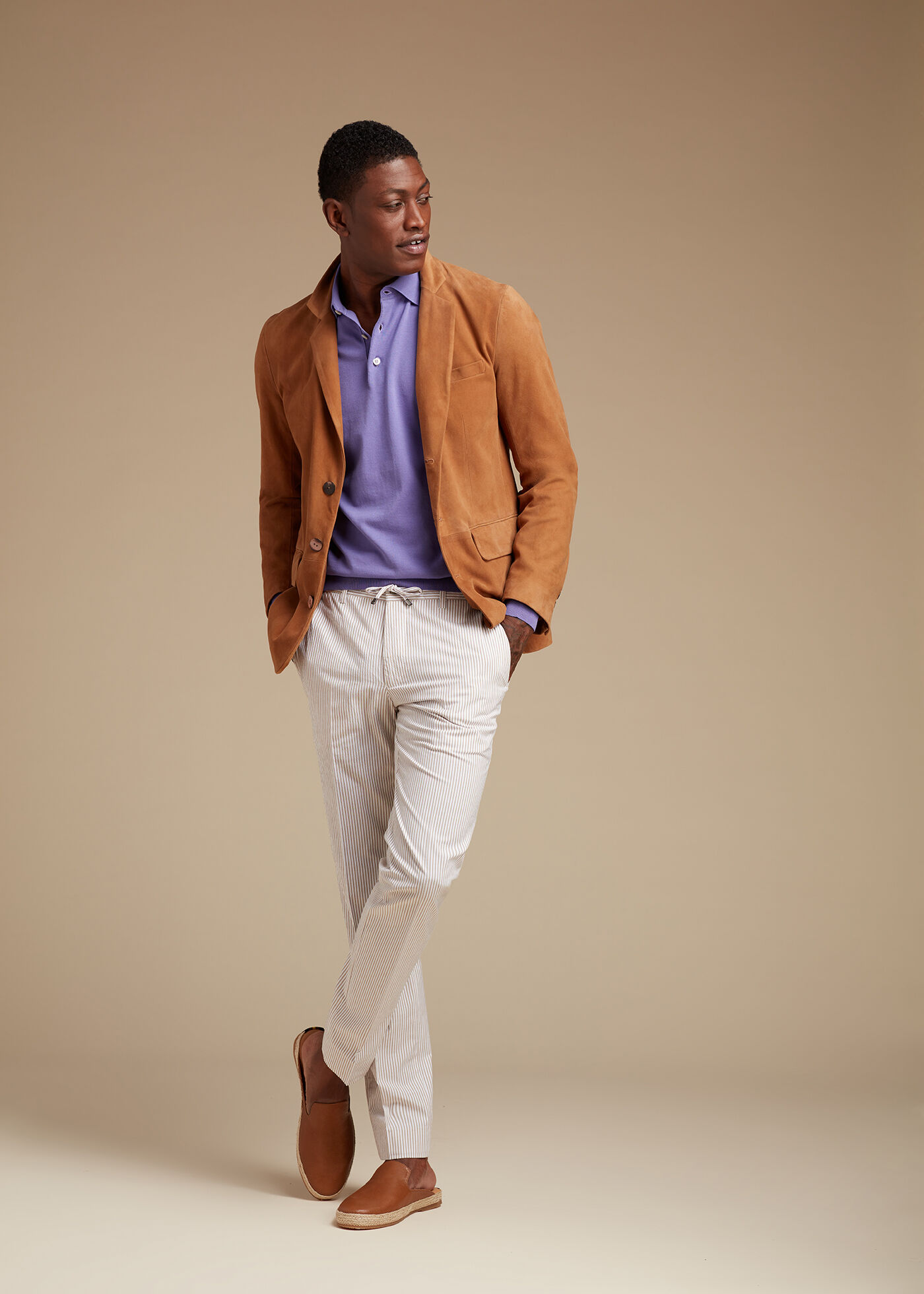Men's ultra suede sport coat blazer sales