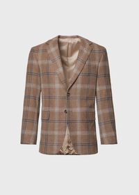 Paul Stuart Oatmeal Plaid Escorial Wool Jacket, thumbnail 1