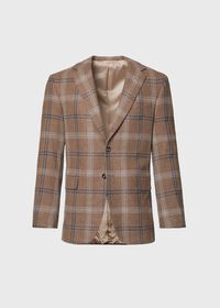 Paul Stuart Oatmeal Plaid Escorial Wool Jacket, thumbnail 1