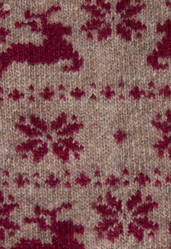 Paul Stuart Wool Blend Reindeer & Snowflake Sock, image 3