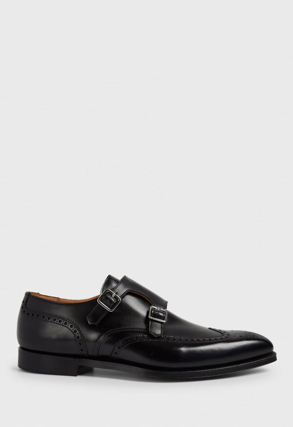 Paul Stuart Hawthorne Leather Double Monk Strap, image 1