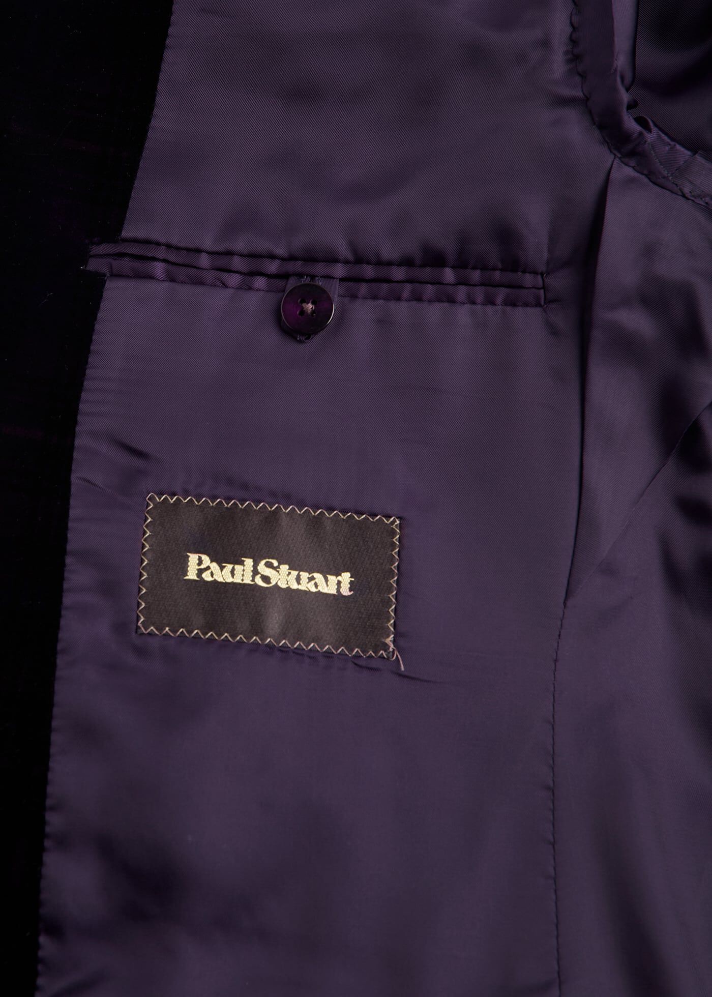 Plum Tartan Print Velvet Dinner Jacket