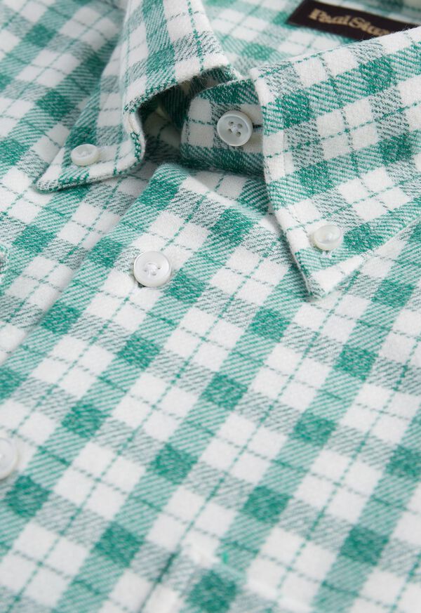 Paul Stuart Plaid Flannel Sport Shirt, image 2