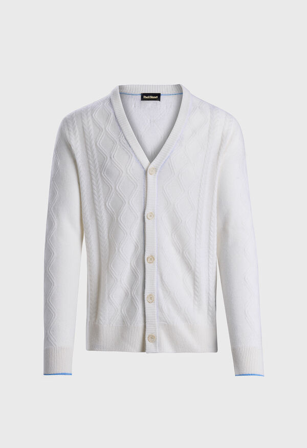 Paul Stuart Cashmere Cable Cardigan, image 1