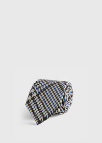 Paul Stuart Woven Silk Glen Plaid Tie, thumbnail 1