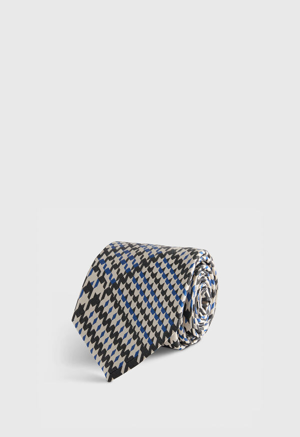 Paul Stuart Woven Silk Glen Plaid Tie, image 1