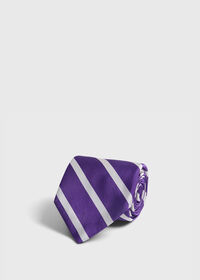 Paul Stuart Woven Silk Regimental Stripe Tie, thumbnail 1
