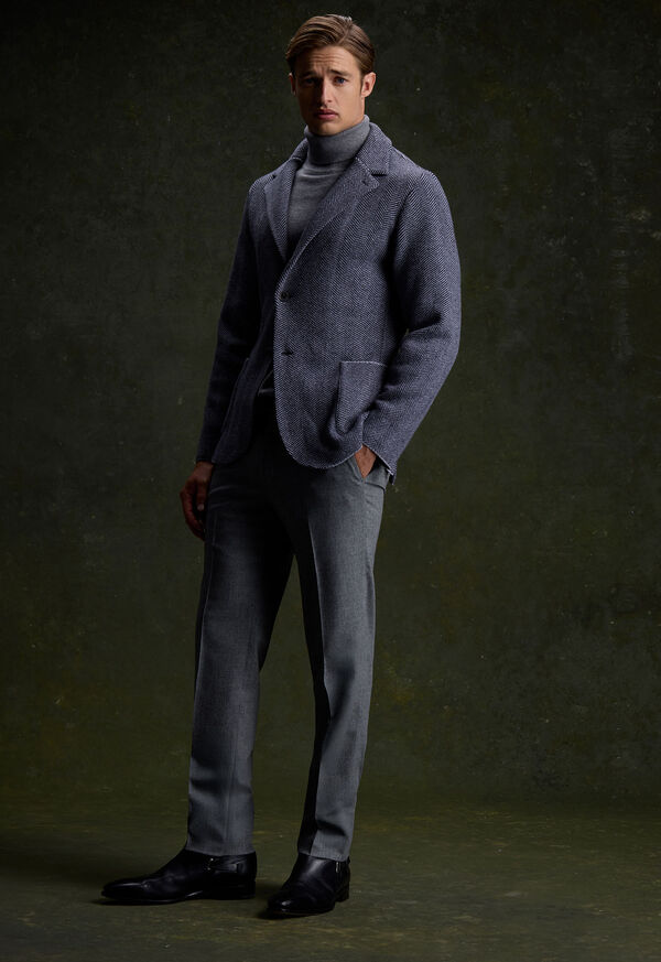 Paul Stuart Knitted Herringbone Jacket, image 6