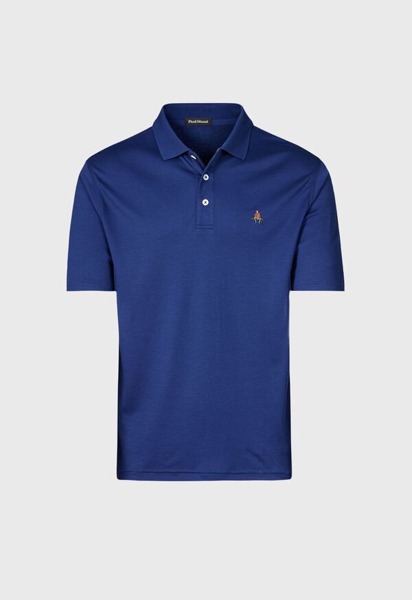 Paul Stuart Pima Interlock Logo Polo, image 1