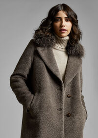 Paul Stuart Single Breasted Coat with Removable Collar, thumbnail 3