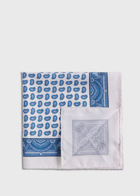 Paul Stuart Habotai Silk Paisley Pocket Square, thumbnail 1