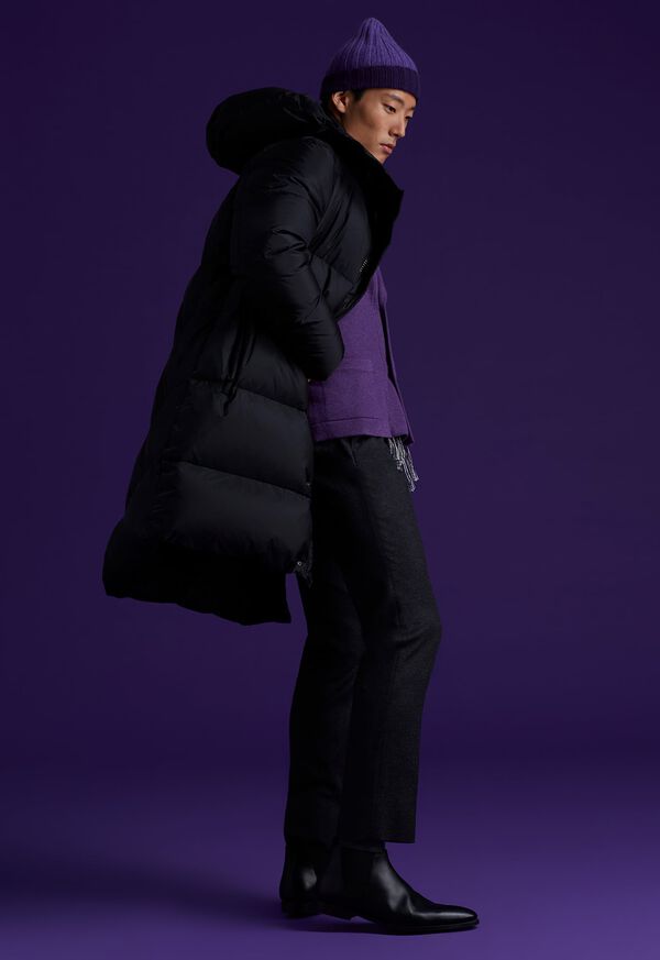 Paul Stuart Long Hooded Puffer Coat, image 5