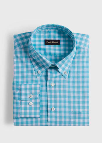 Paul Stuart Cotton Gingham Sport Shirt