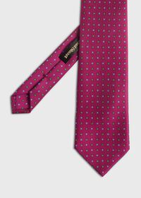 Paul Stuart Woven Silk Micro Medallion Tie, thumbnail 1