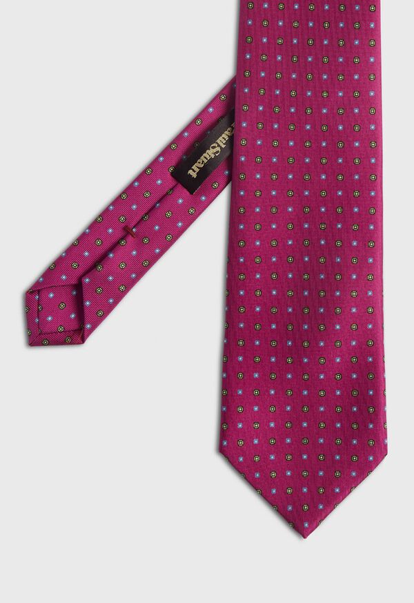 Paul Stuart Woven Silk Micro Medallion Tie, image 1