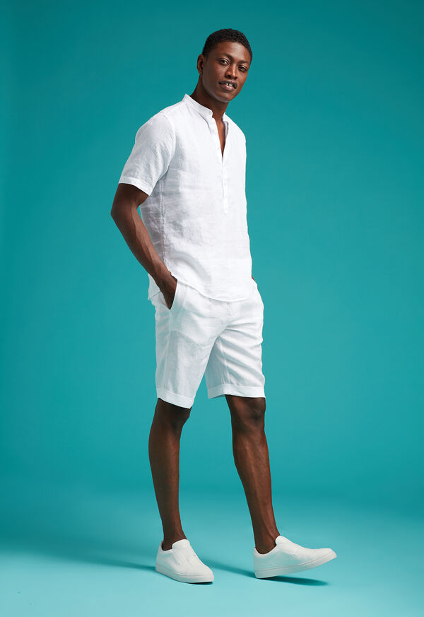 Paul Stuart Linen Drawstring Shorts, image 3